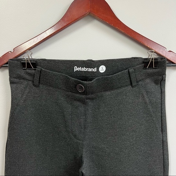 Betabrand Classic skinny stretch pants in dark gray color - Picture 6 of 10